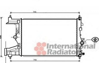 VAN WEZEL 37002484 -  Радиатор, охлаждение двигателя